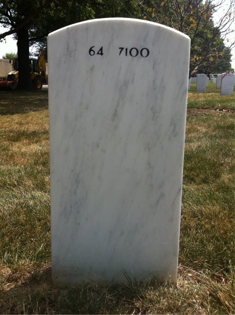 Back of headstone — Timothy Brooks
