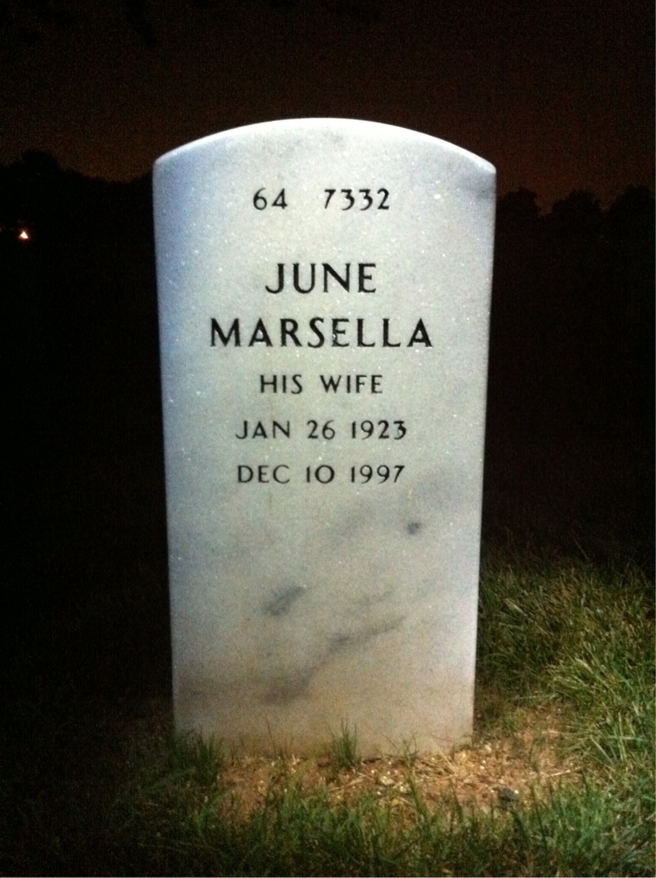 Back of headstone — James Malloch