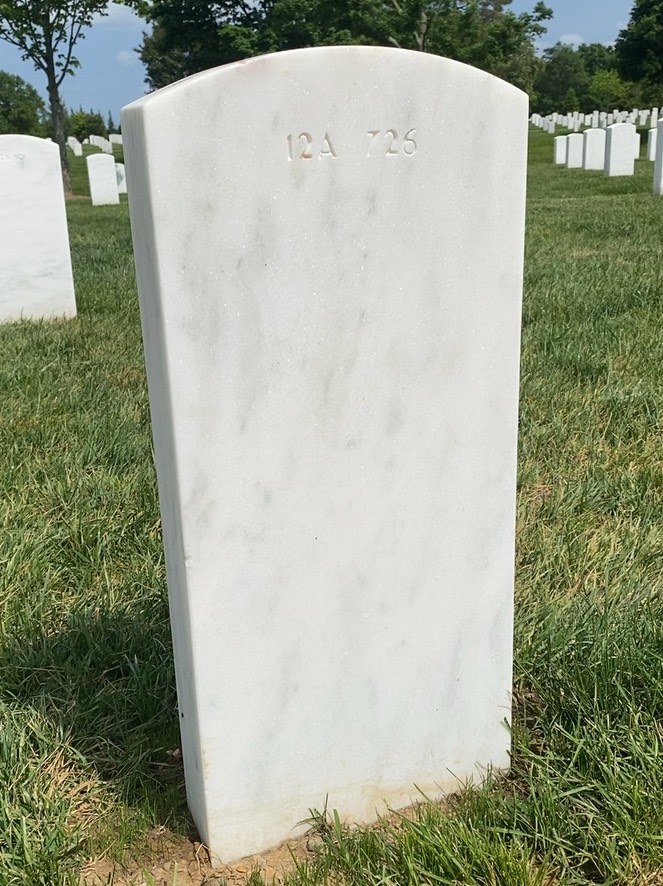 Back of headstone — Willie White Phillips