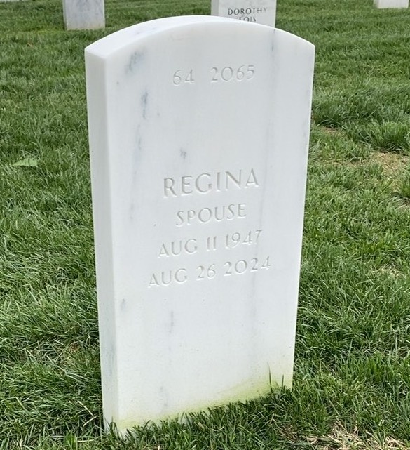 Back of headstone — Jerry Atkins