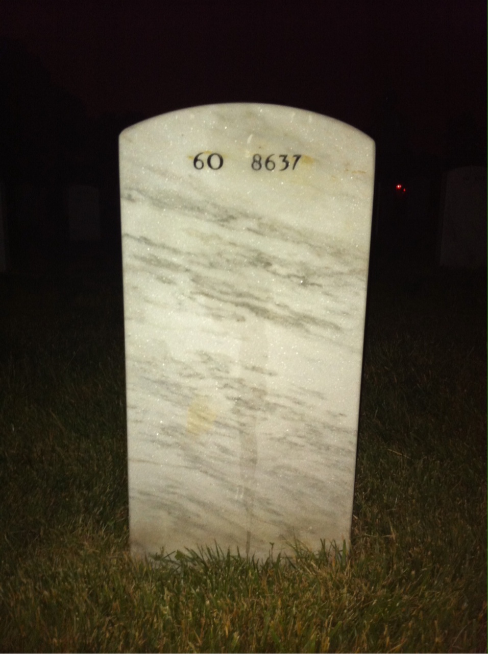 Back of headstone — Greg Sutton