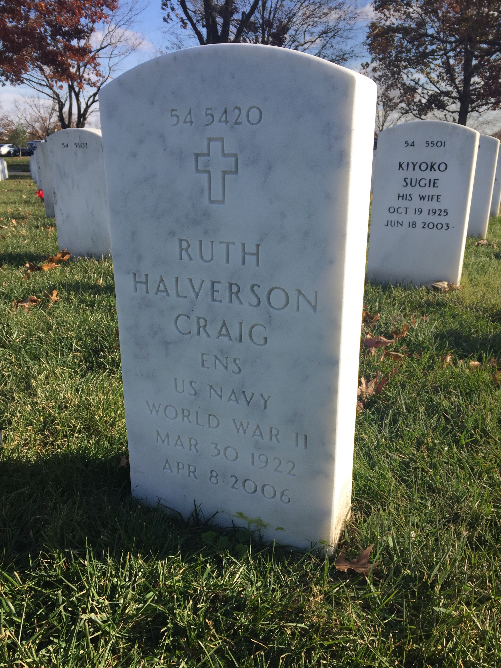 Back of headstone — John Craig