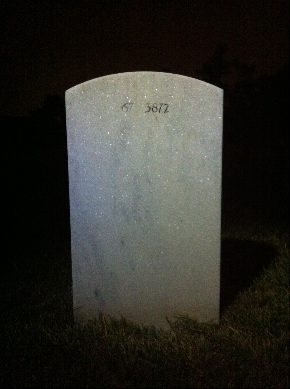 Back of headstone — Thomas Echols