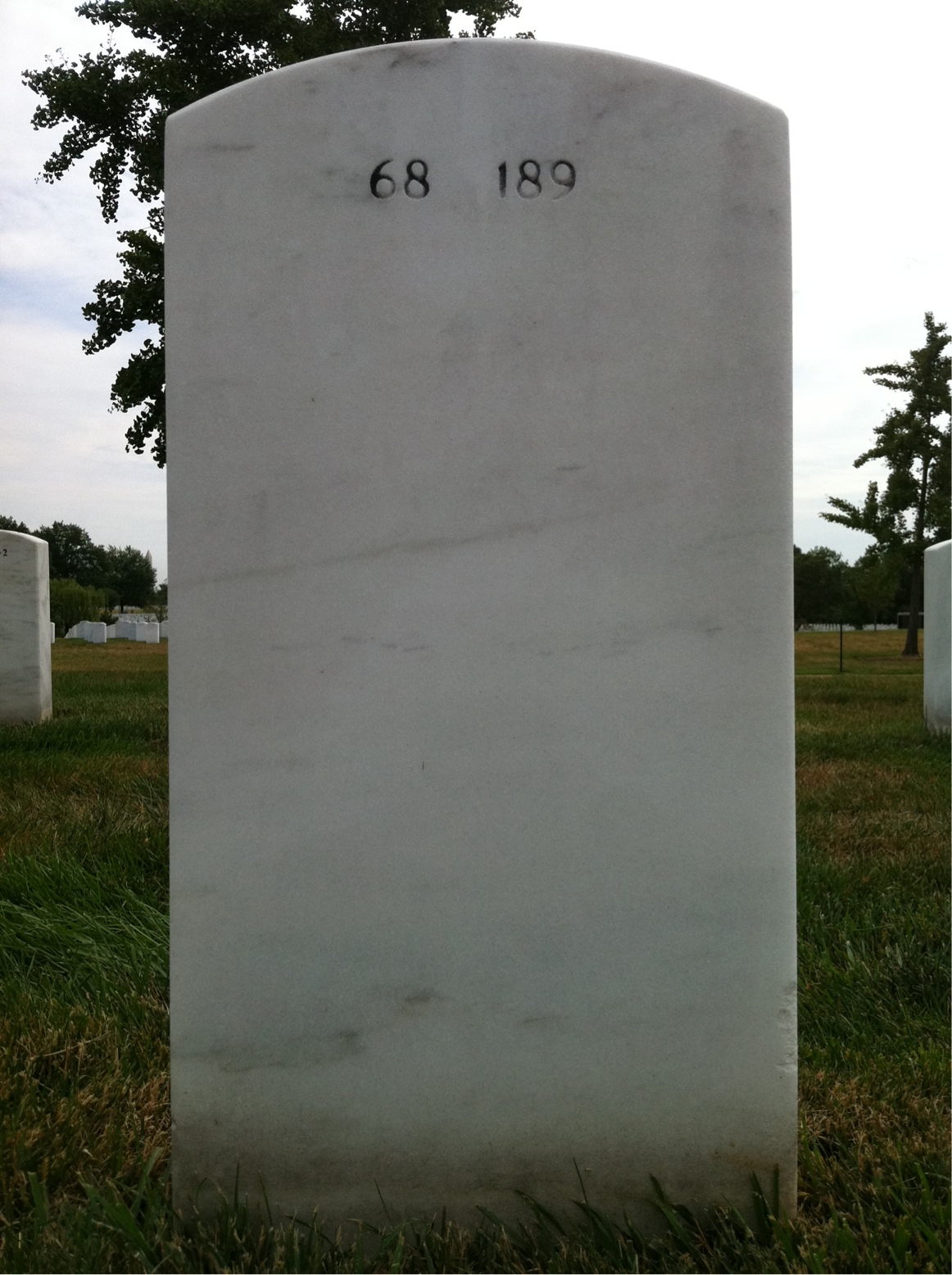 Back of headstone — Kenneth Patterson