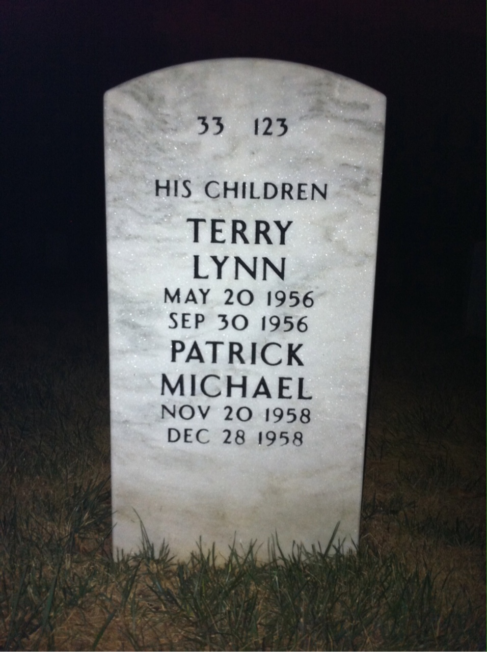 Back of headstone — William Mccormick