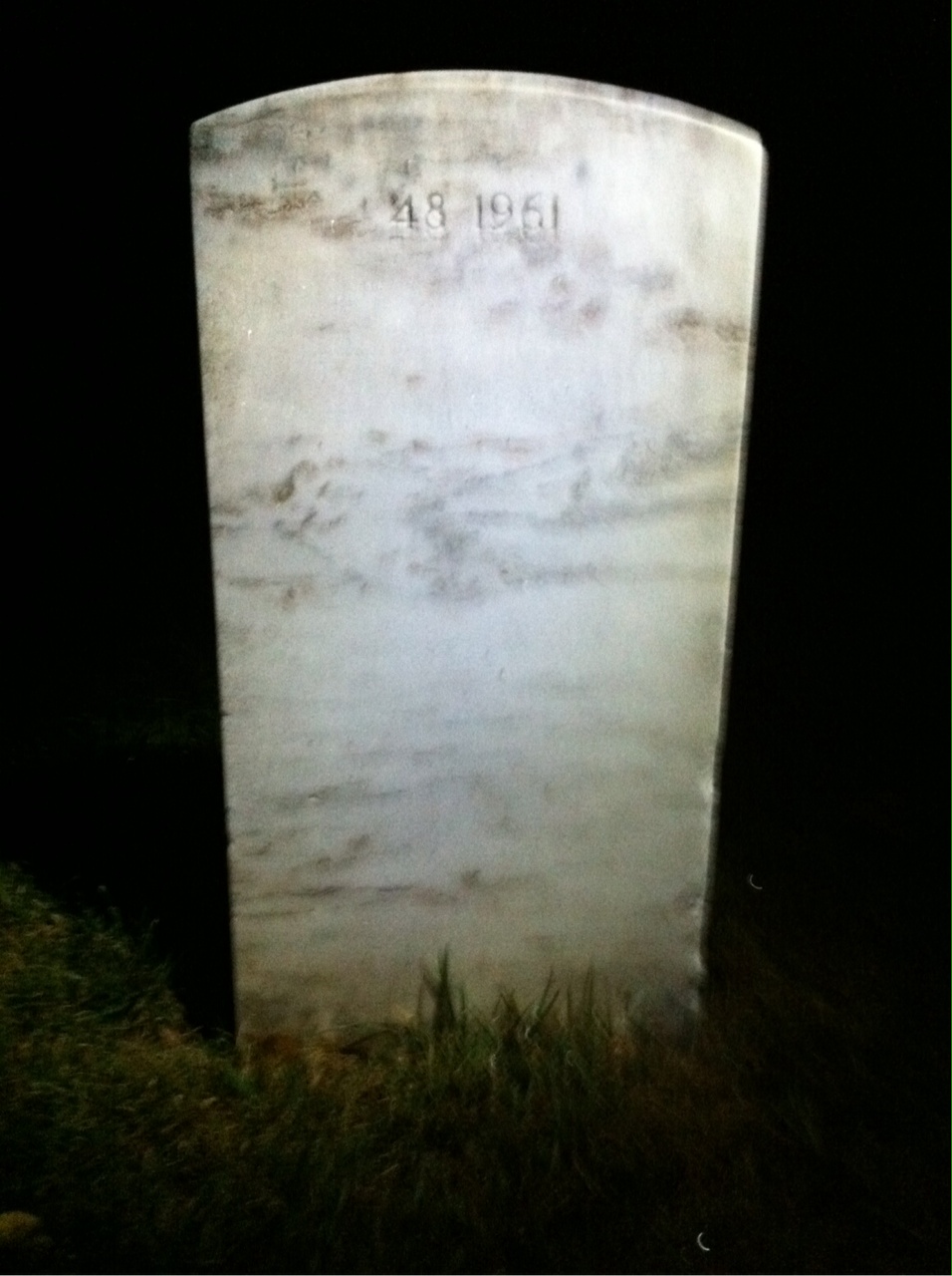 Back of headstone — Sarah Louise Walker