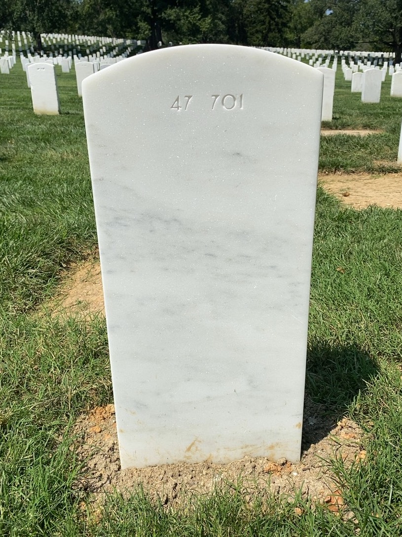 Back of headstone — Dennis Michael Mccarthy