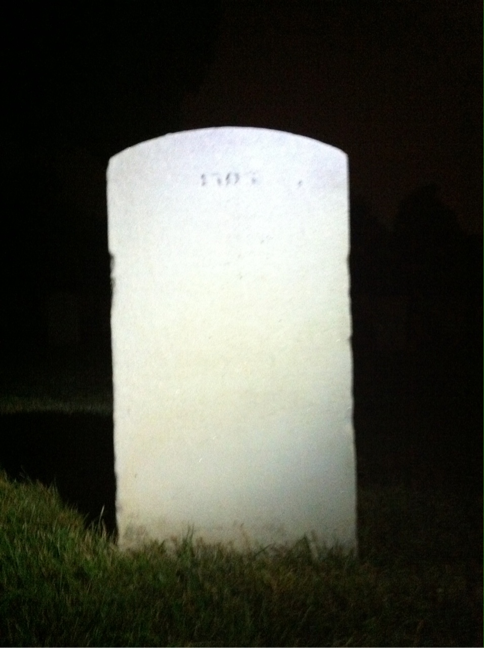 Back of headstone — Walter Morris