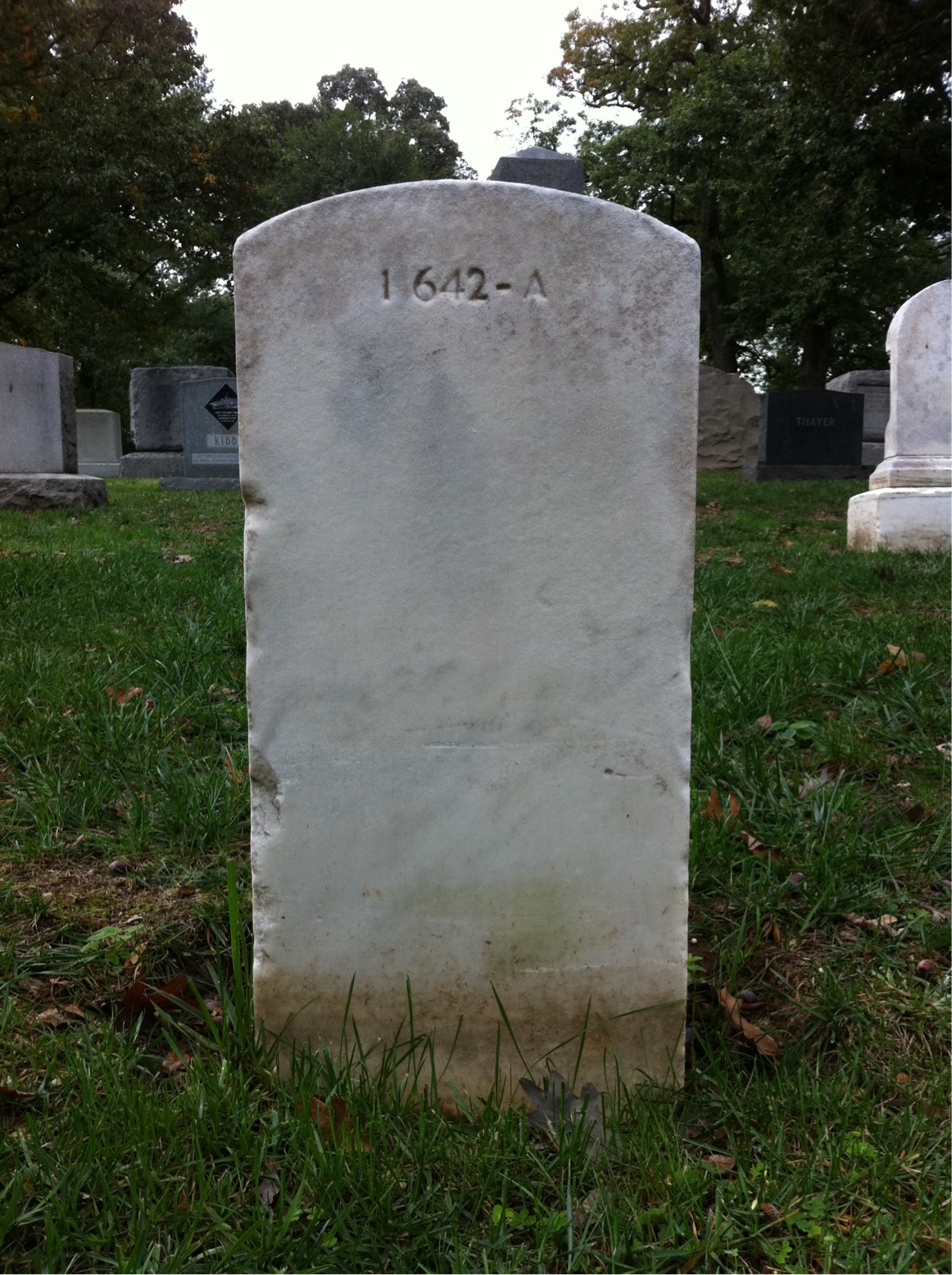 Back of headstone — Royal Phillips