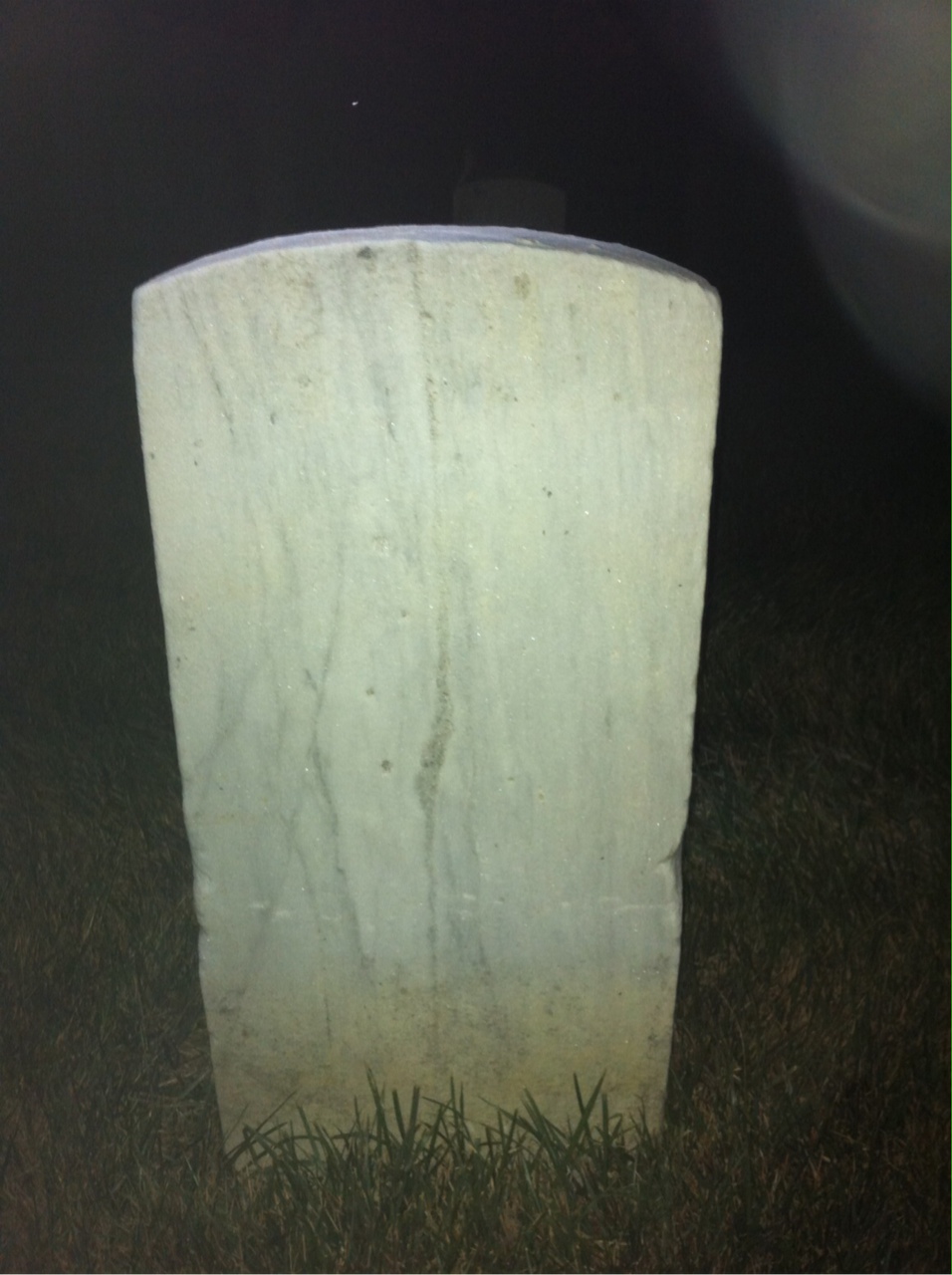 Back of headstone — William Austin