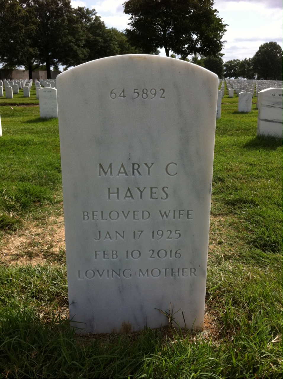 Back of headstone — Knud Christensen