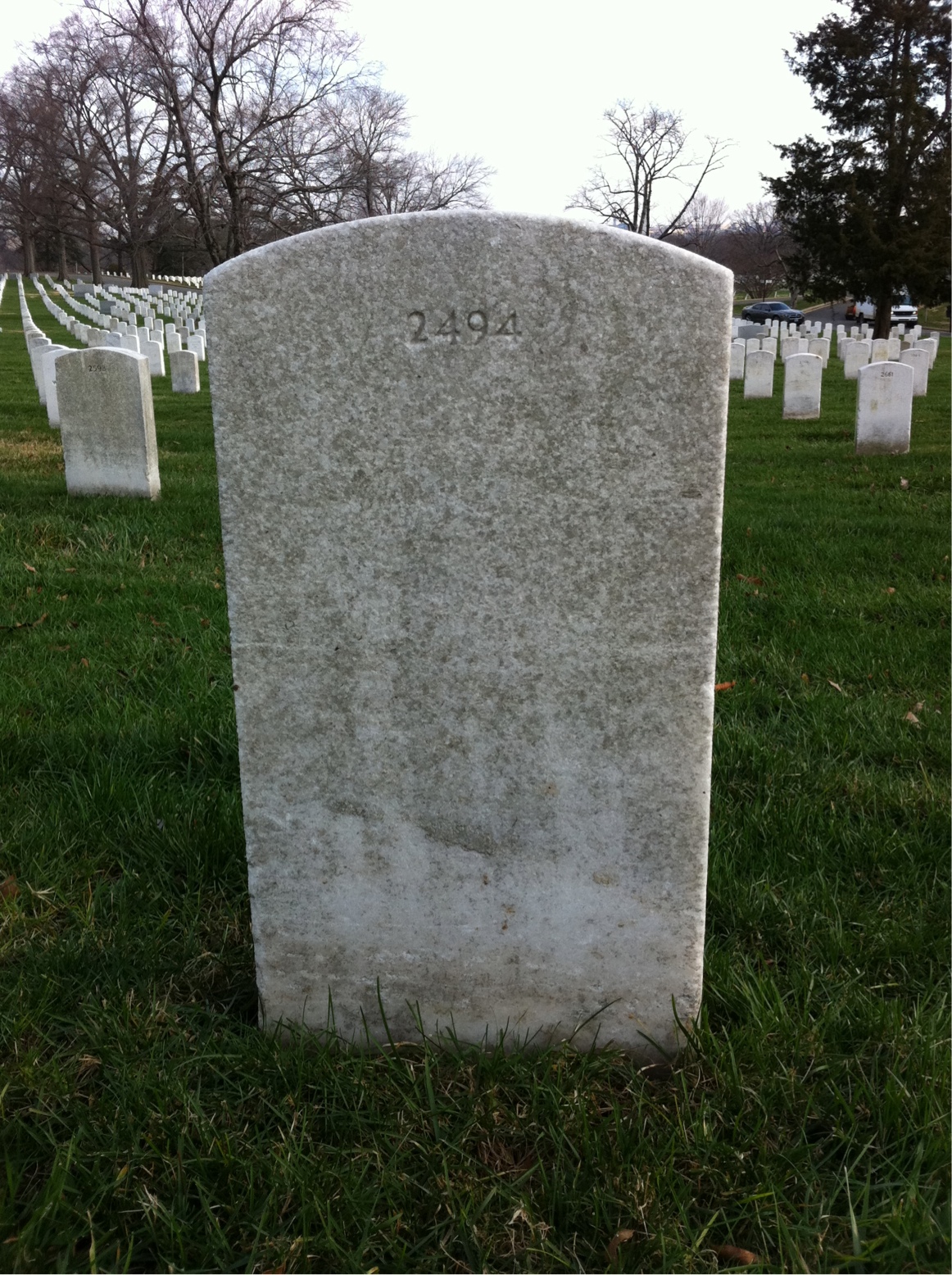 Back of headstone — Robert Aimone