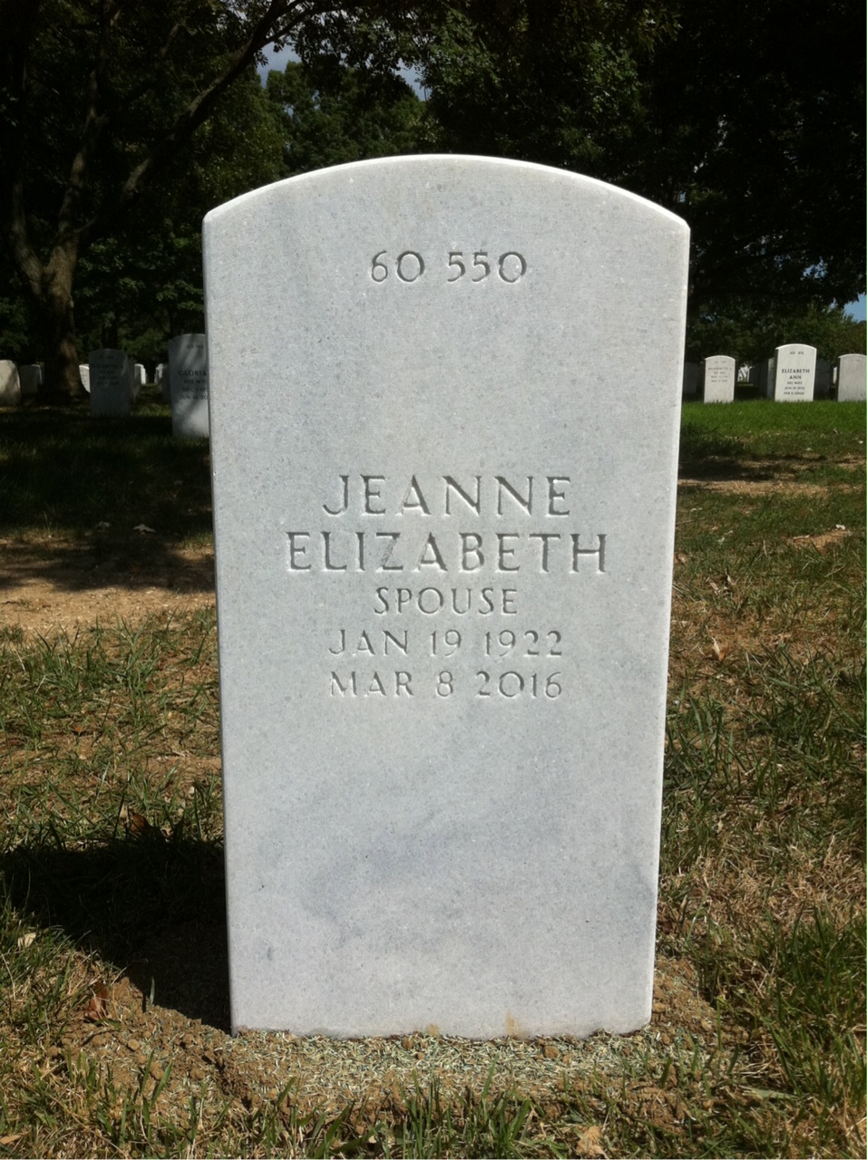 Back of headstone — Charles Hamilton