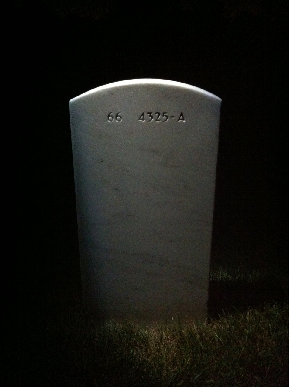 Back of headstone — William Scherle