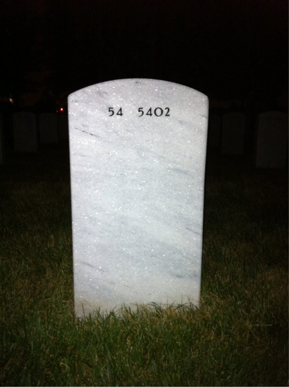 Back of headstone — Dawson Wilkinson