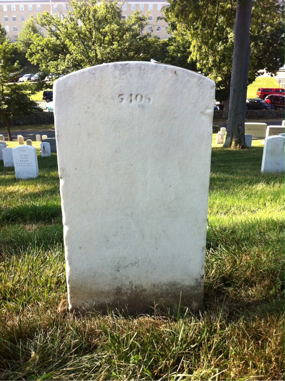 Back of headstone — Thomas Barratt