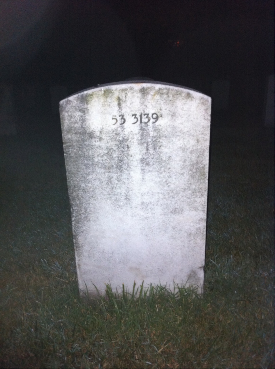 Back of headstone — Walter L Sheldon