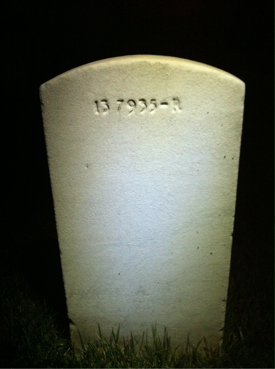 Back of headstone — Kynard Mills
