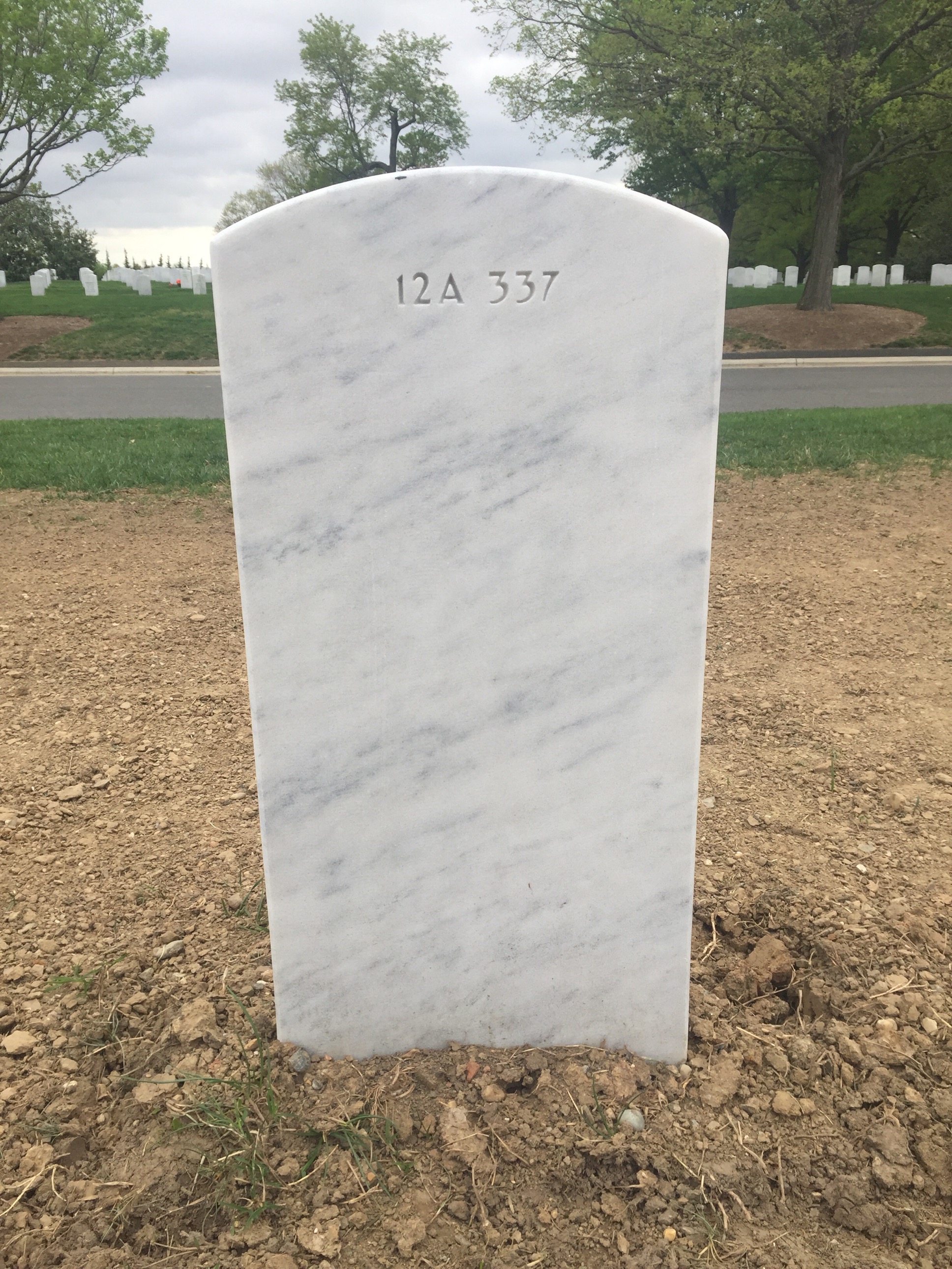 Back of headstone — William Cummings