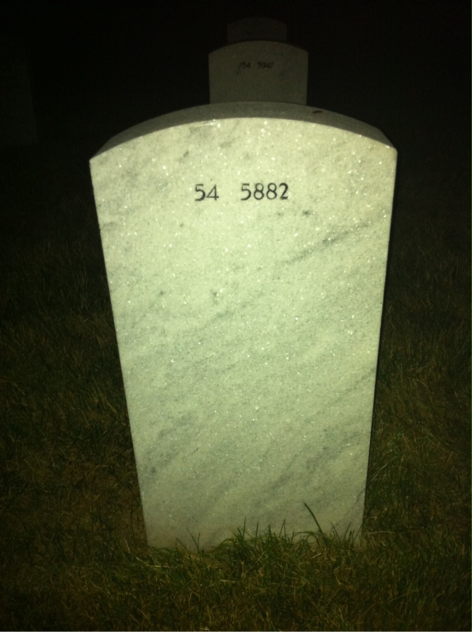 Back of headstone — Earl Covell
