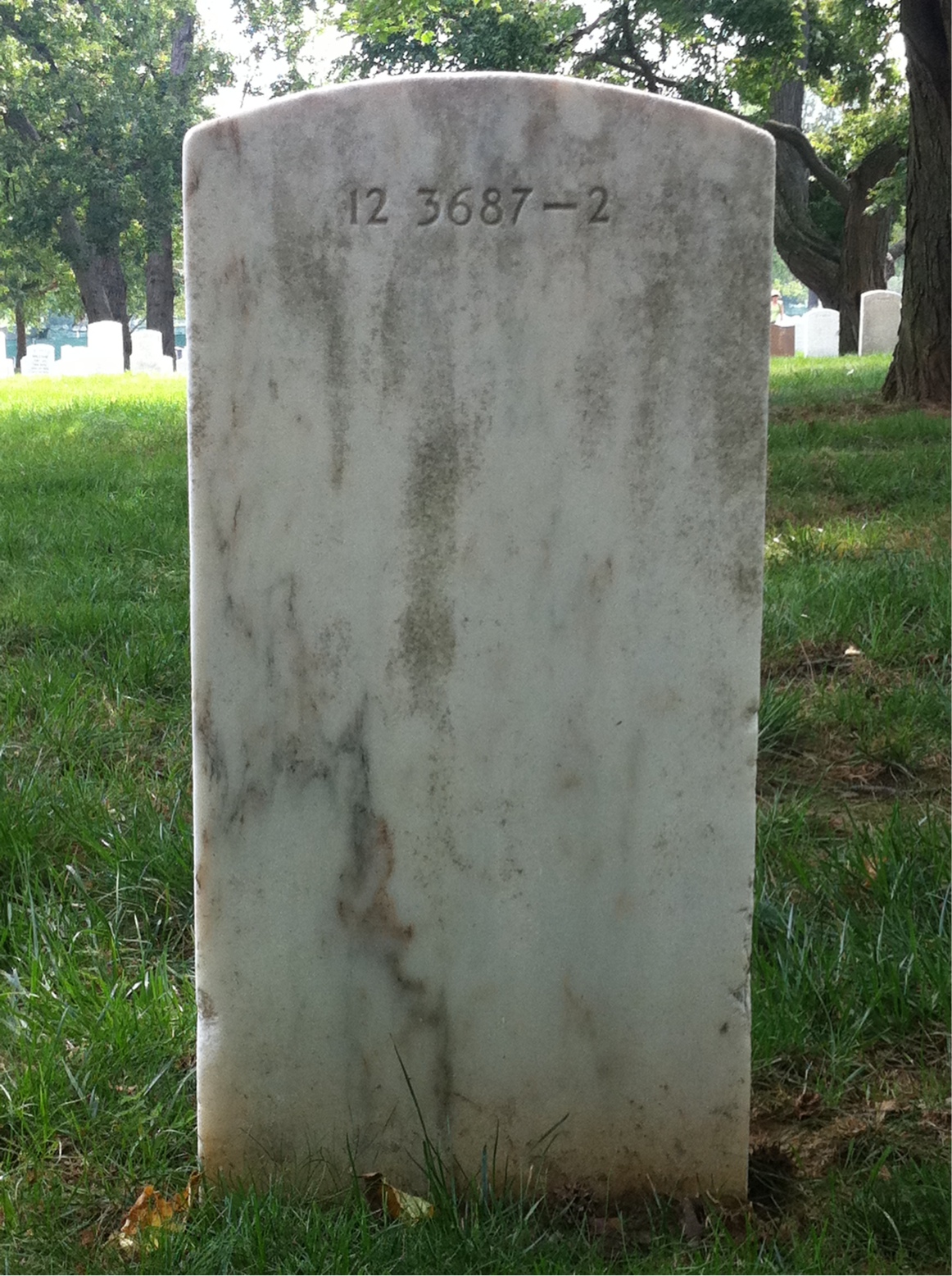 Back of headstone — Annette Ashley