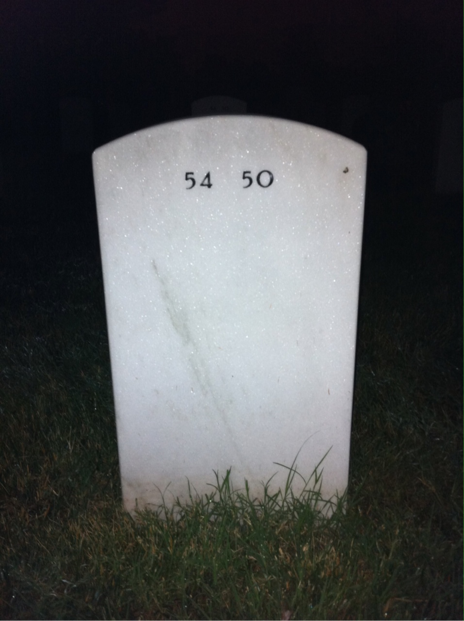 Back of headstone — Willice Mullins