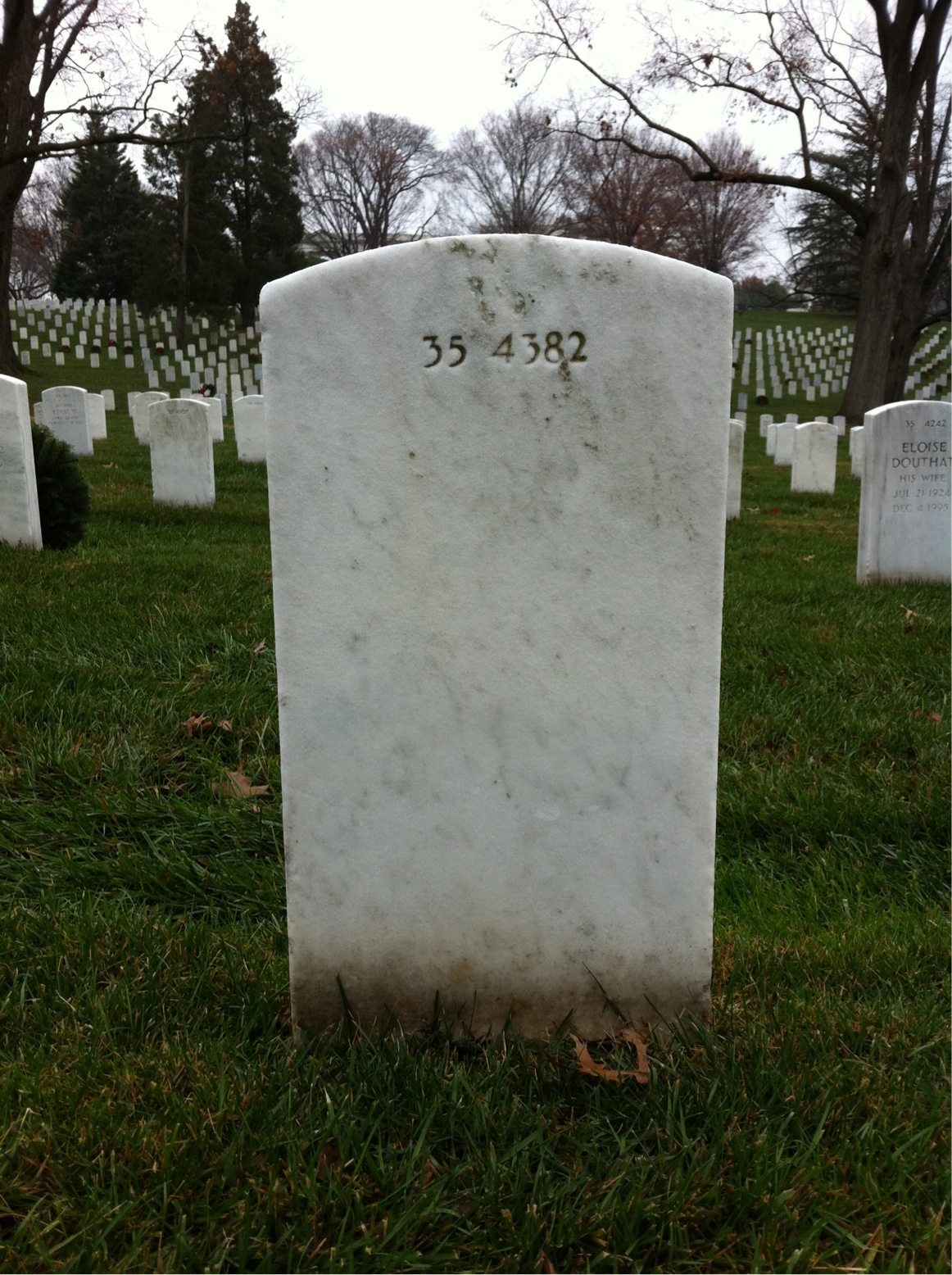 Back of headstone — James Mcintyre