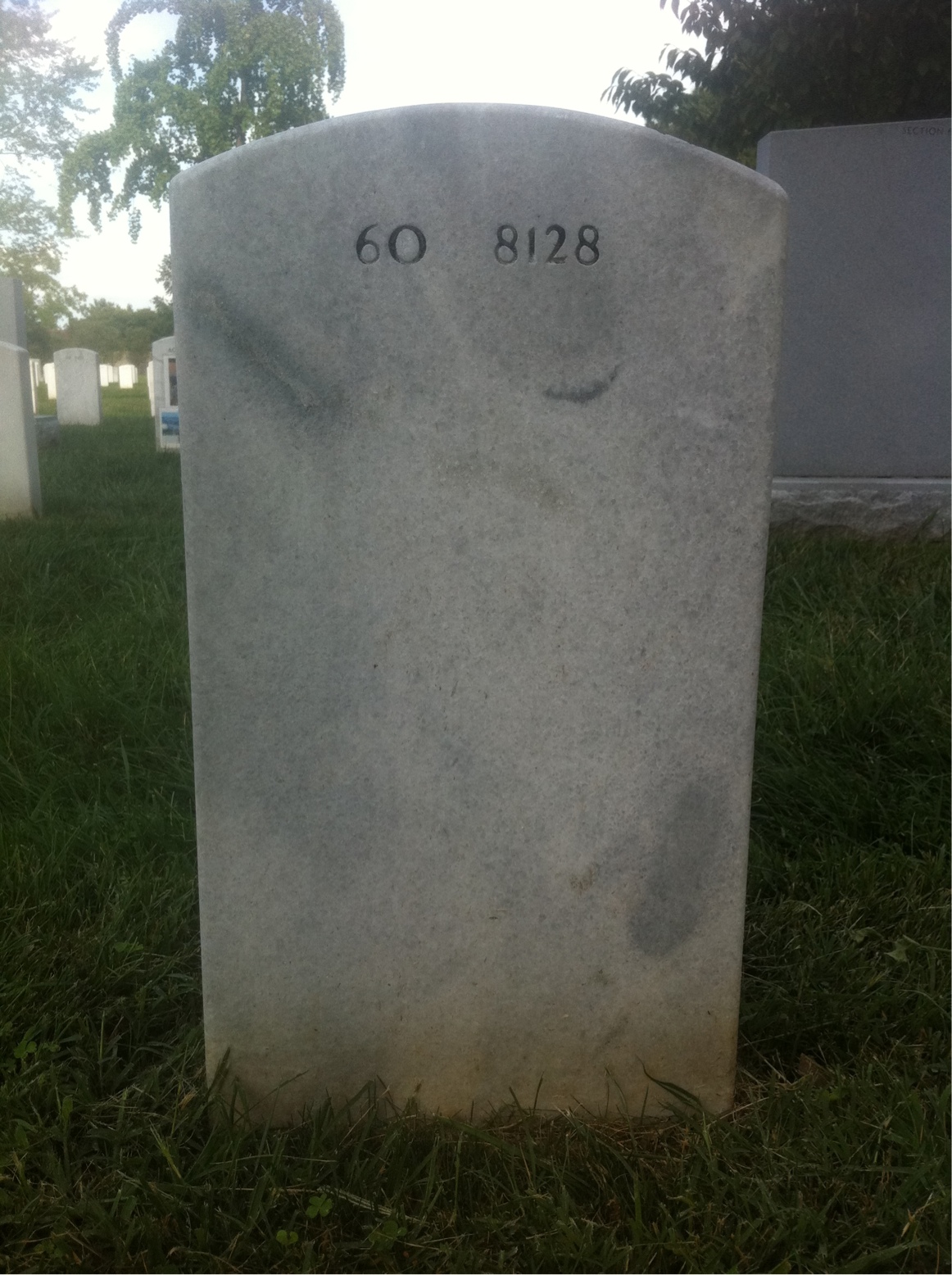 Back of headstone — Todd Bryant
