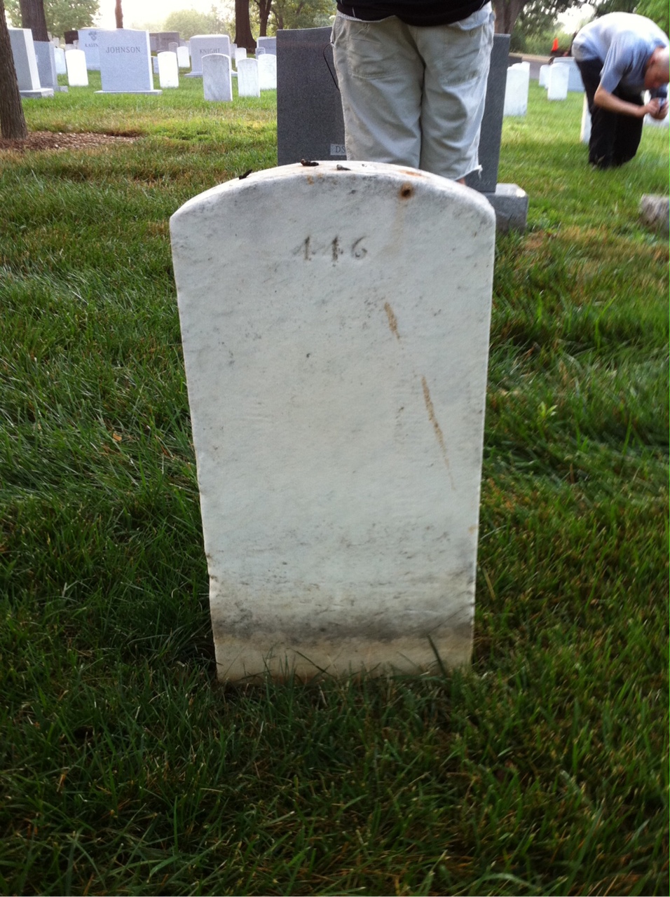Back of headstone — Emil Bergdahl