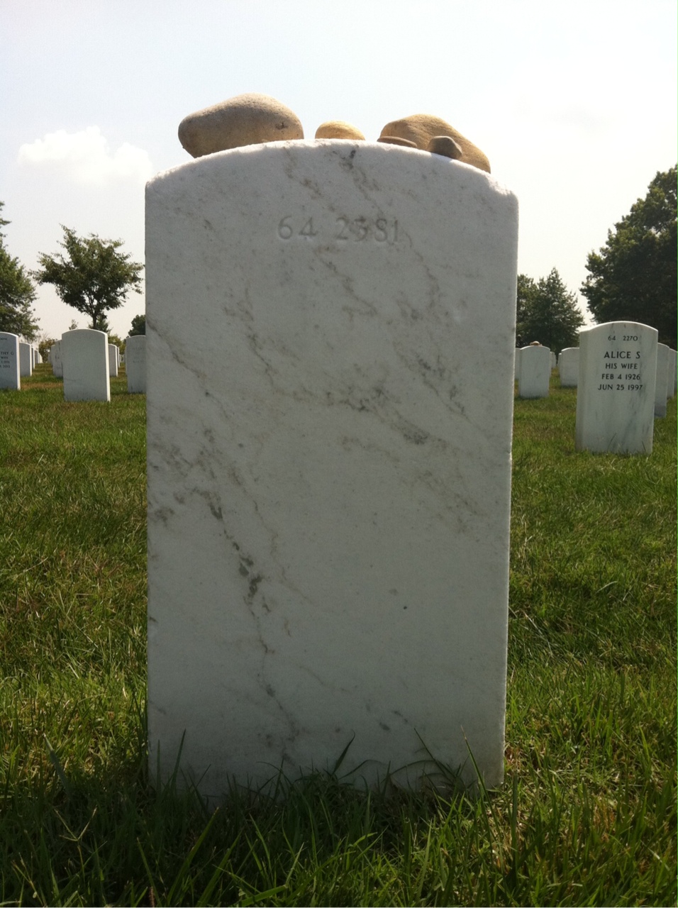 Back of headstone — Agustin Amador