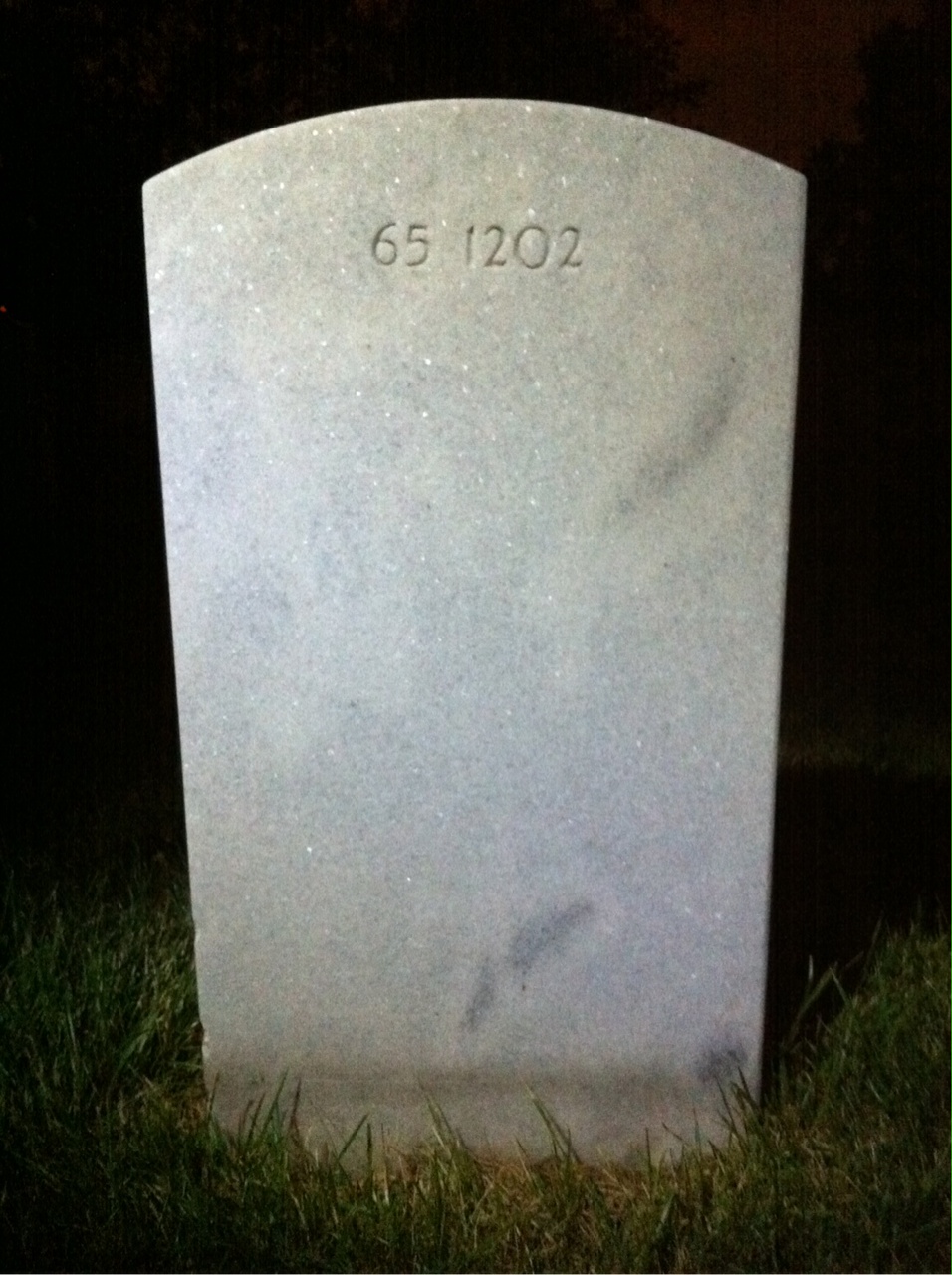 Back of headstone — Thomas Francis Furlong