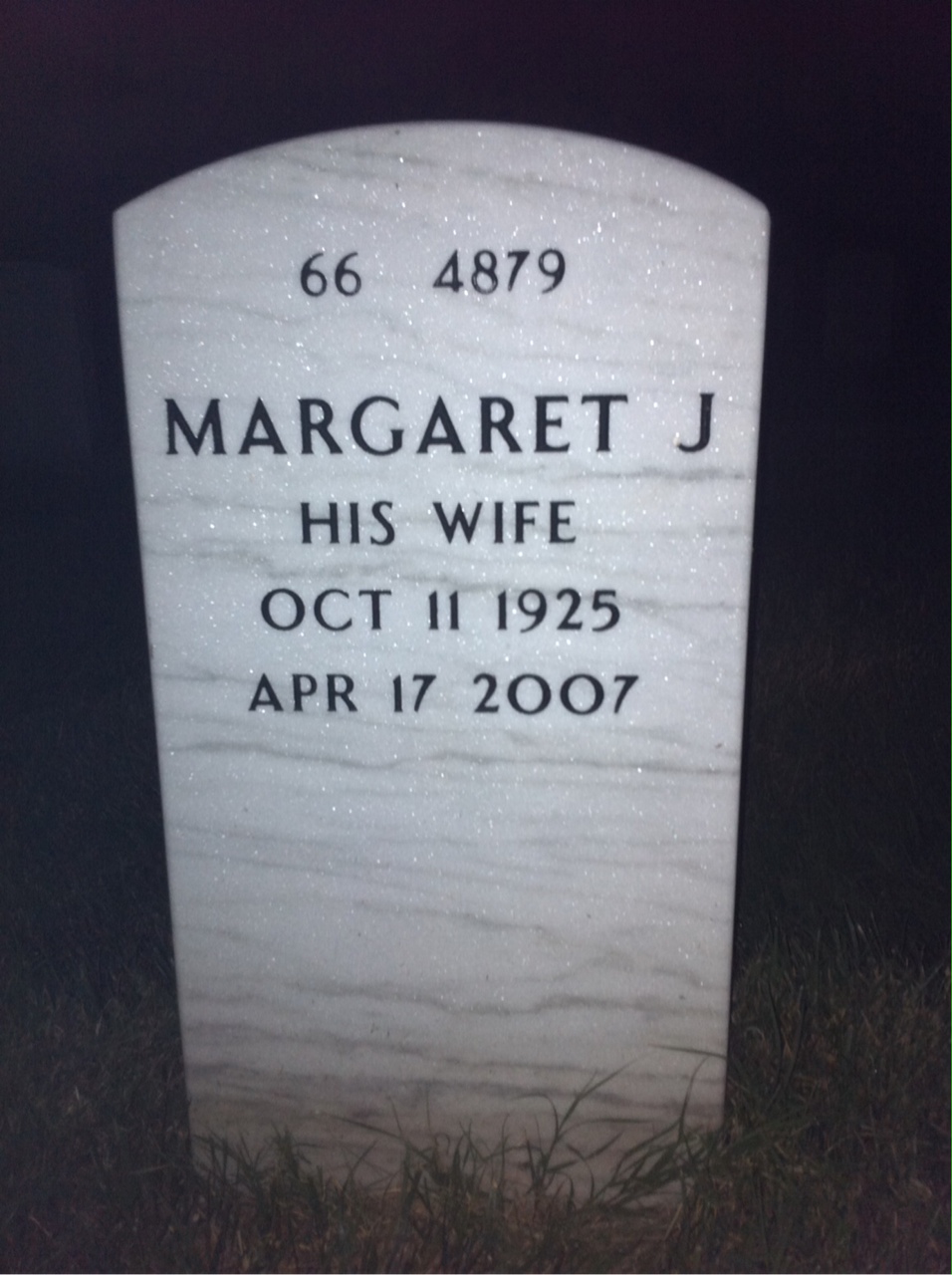 Back of headstone — John Stevens