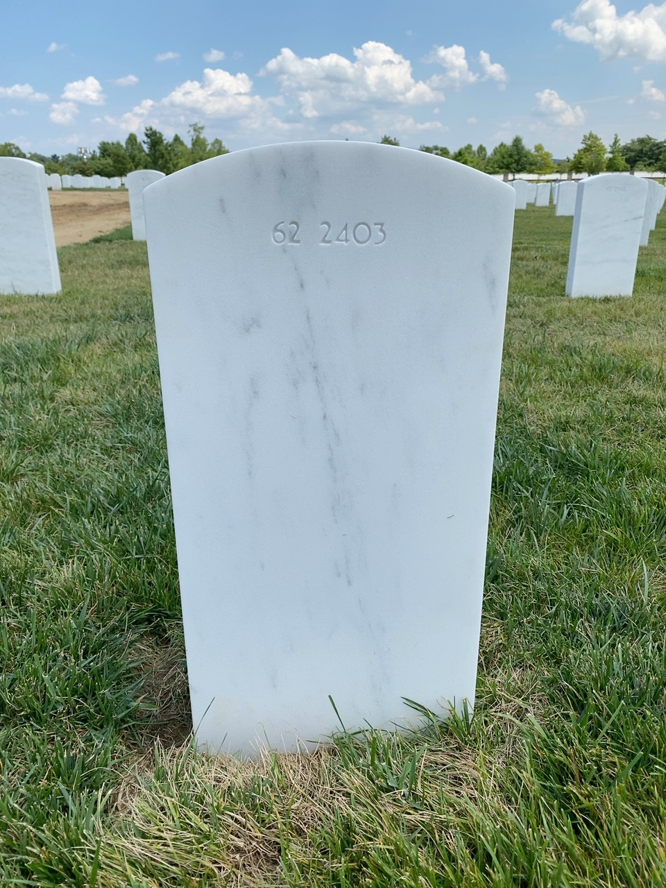 Back of headstone — Kenneth Omar Santiago