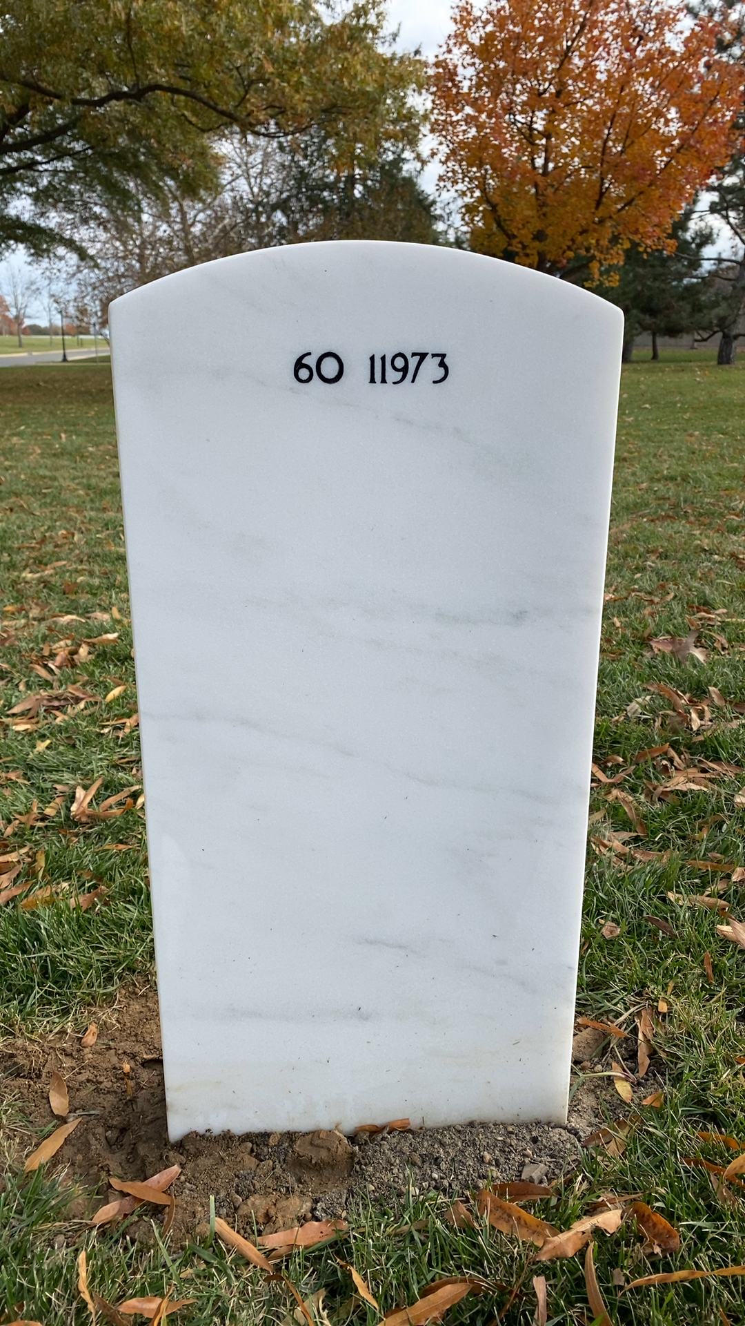Back of headstone — Scott Adam Stout