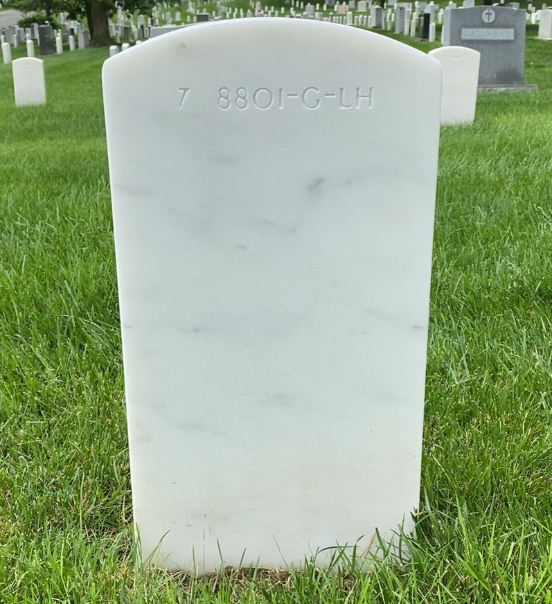Back of headstone — Edmond Bottazzi