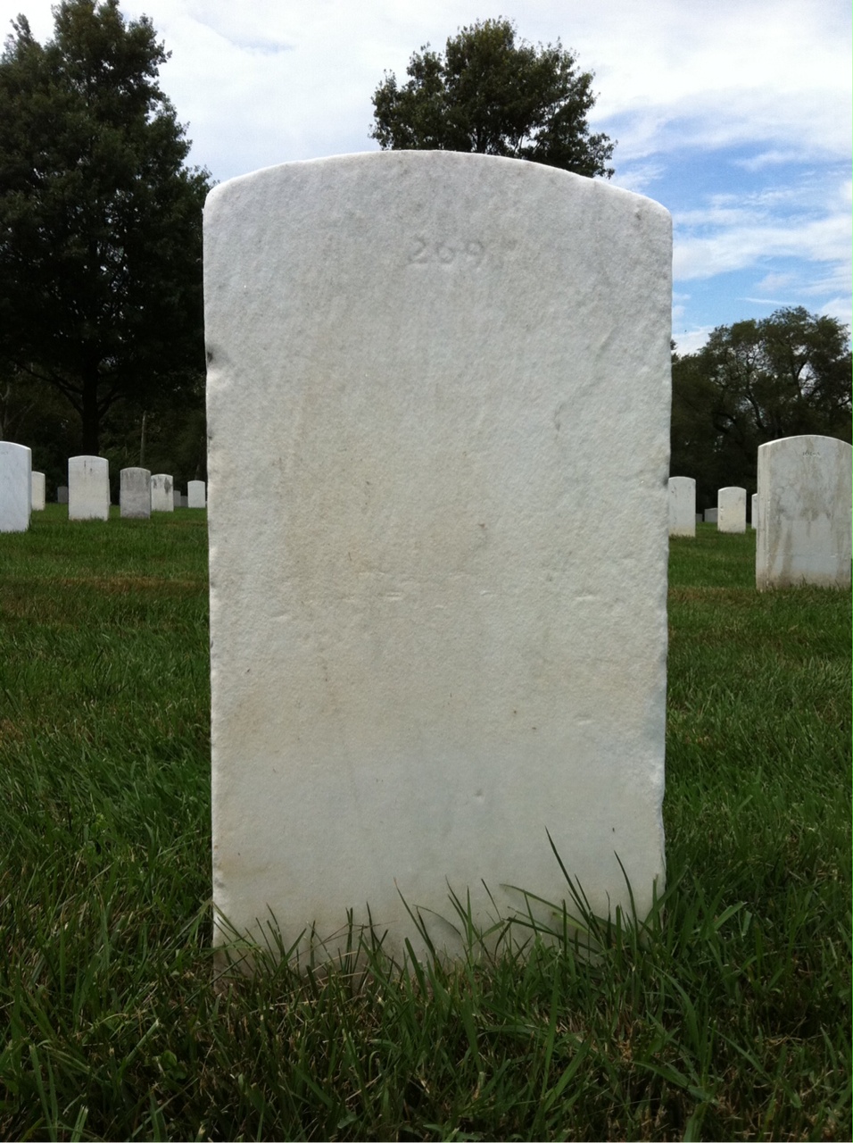 Back of headstone — Fontaine Murray