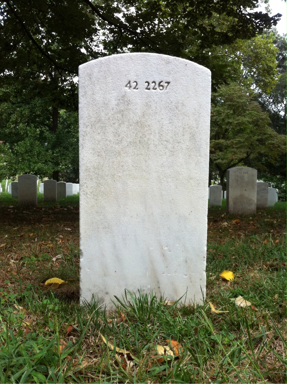 Back of headstone — Rocco Alvaro