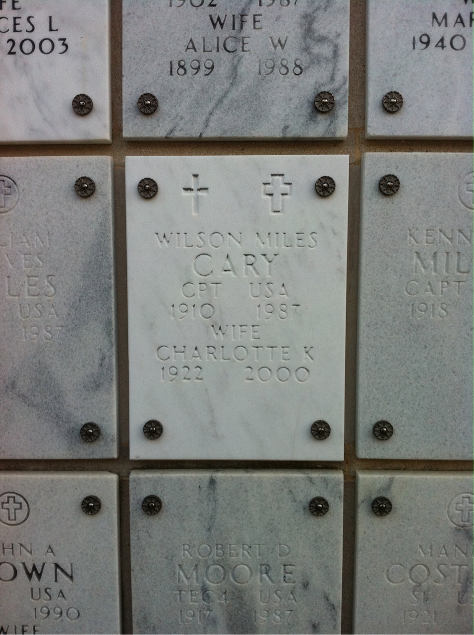 Wilson M Cary