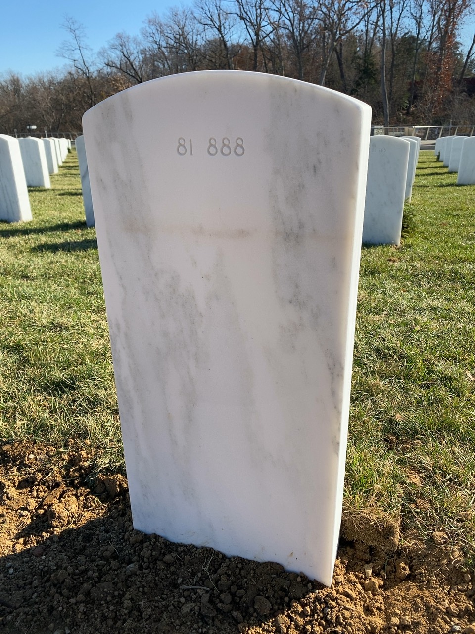 Back of headstone — Richard Appia