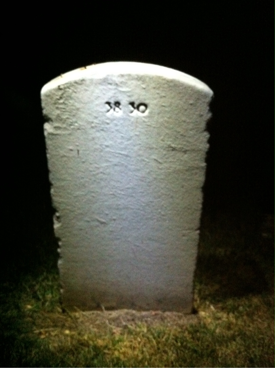 Back of headstone — Francis Bailey