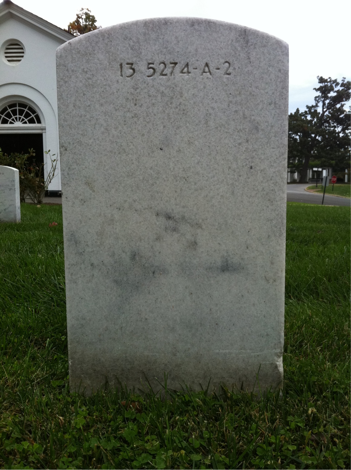 Back of headstone — Howard Allbee