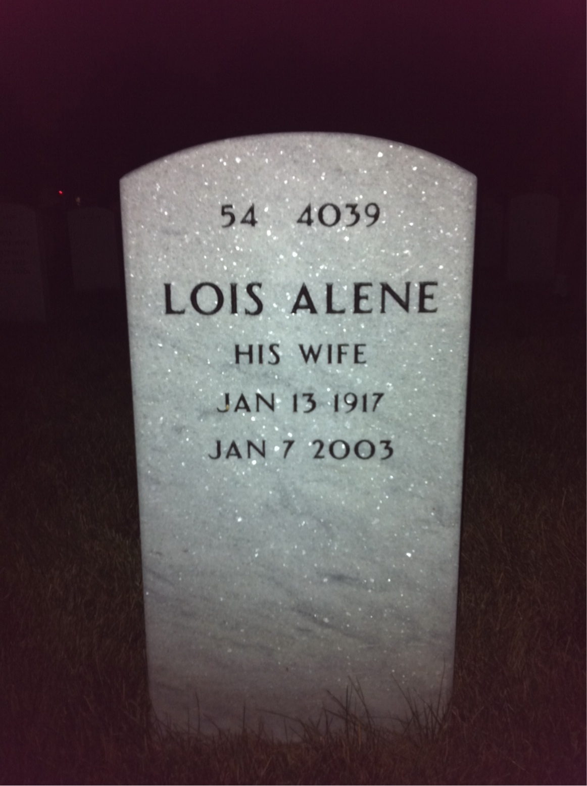 Back of headstone — Julian Stoen