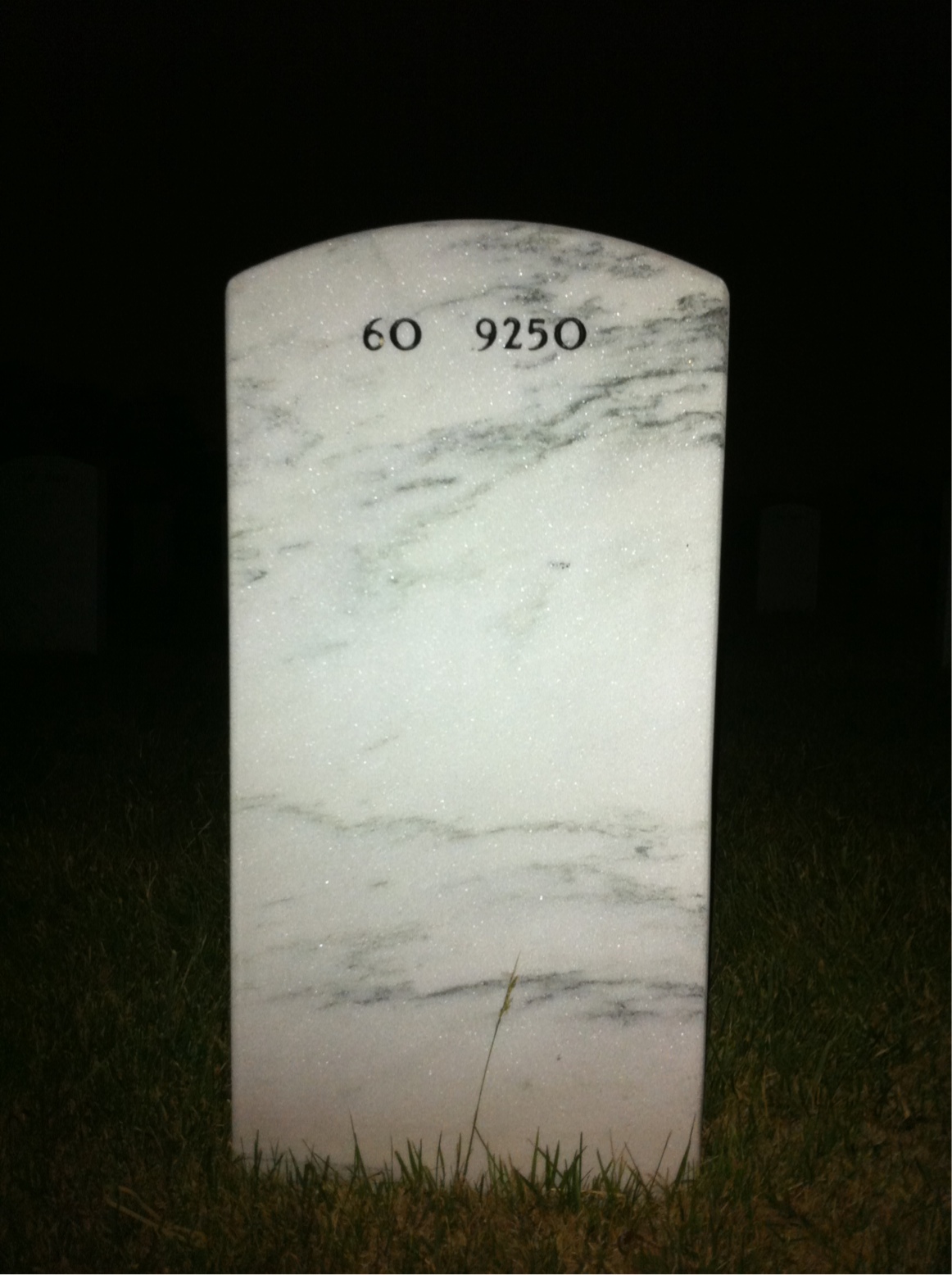 Back of headstone — John Dopler