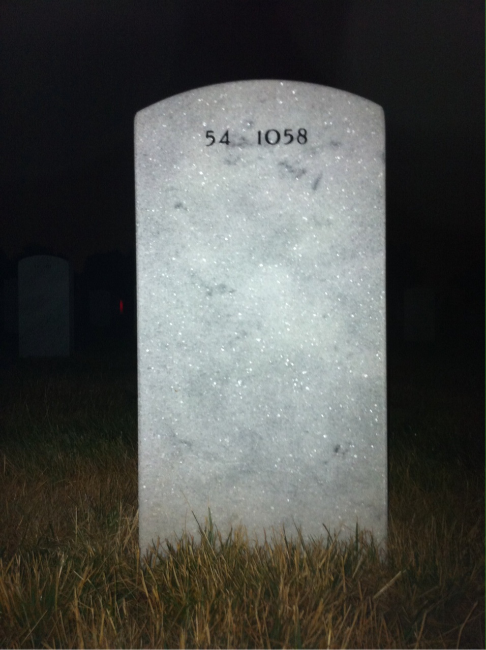 Back of headstone — Charles Bruce
