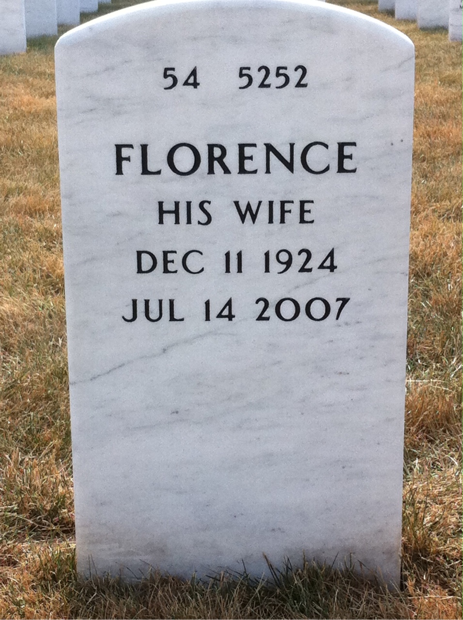 Back of headstone — Philip Schloss