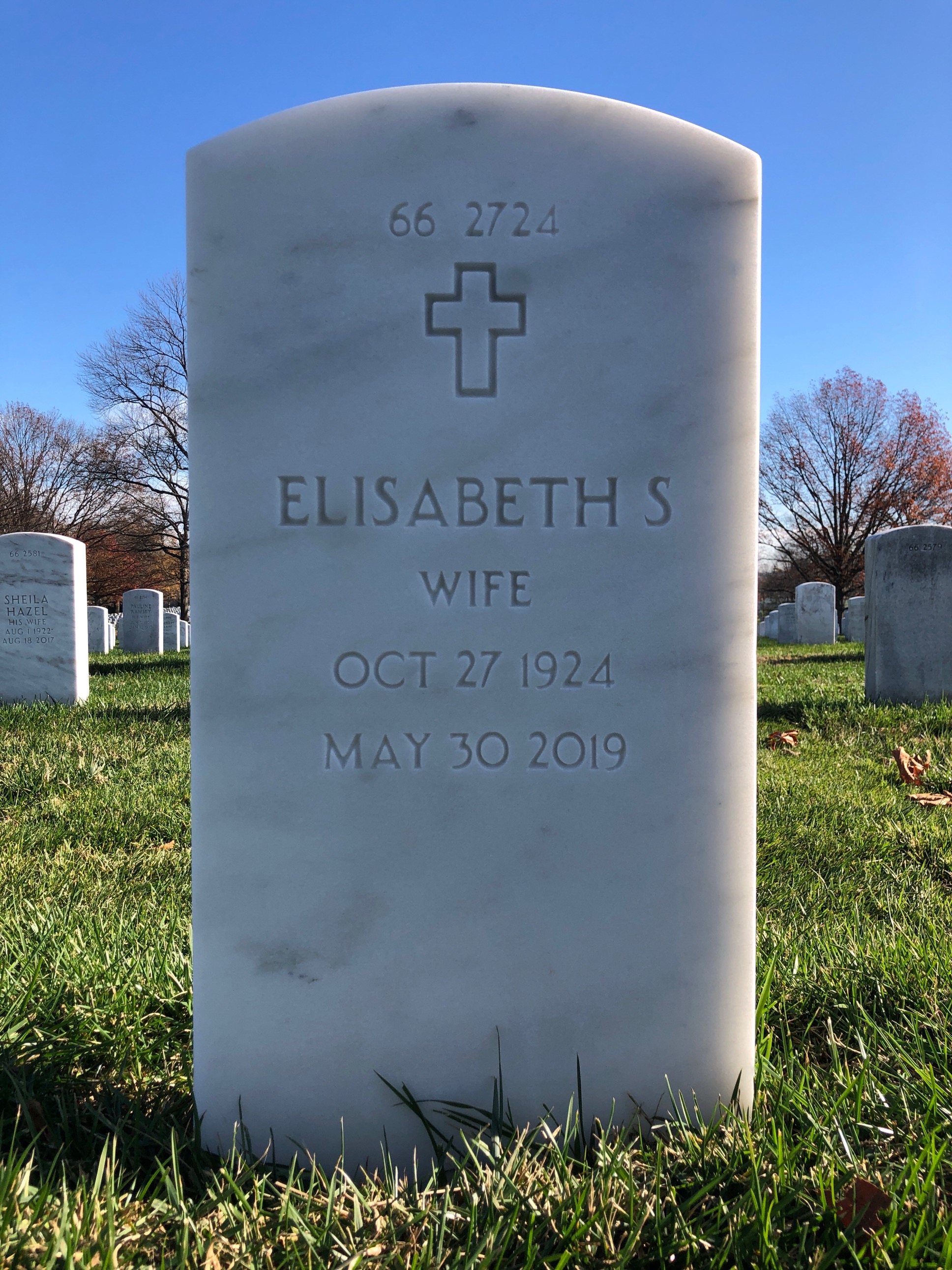 Back of headstone — Raphael Myers