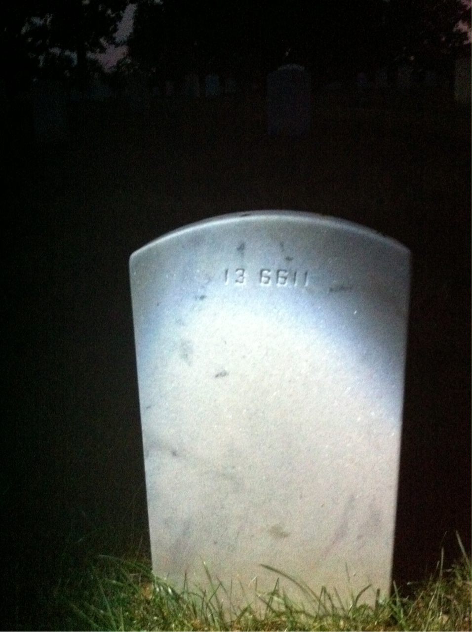 Back of headstone — John Armstrong