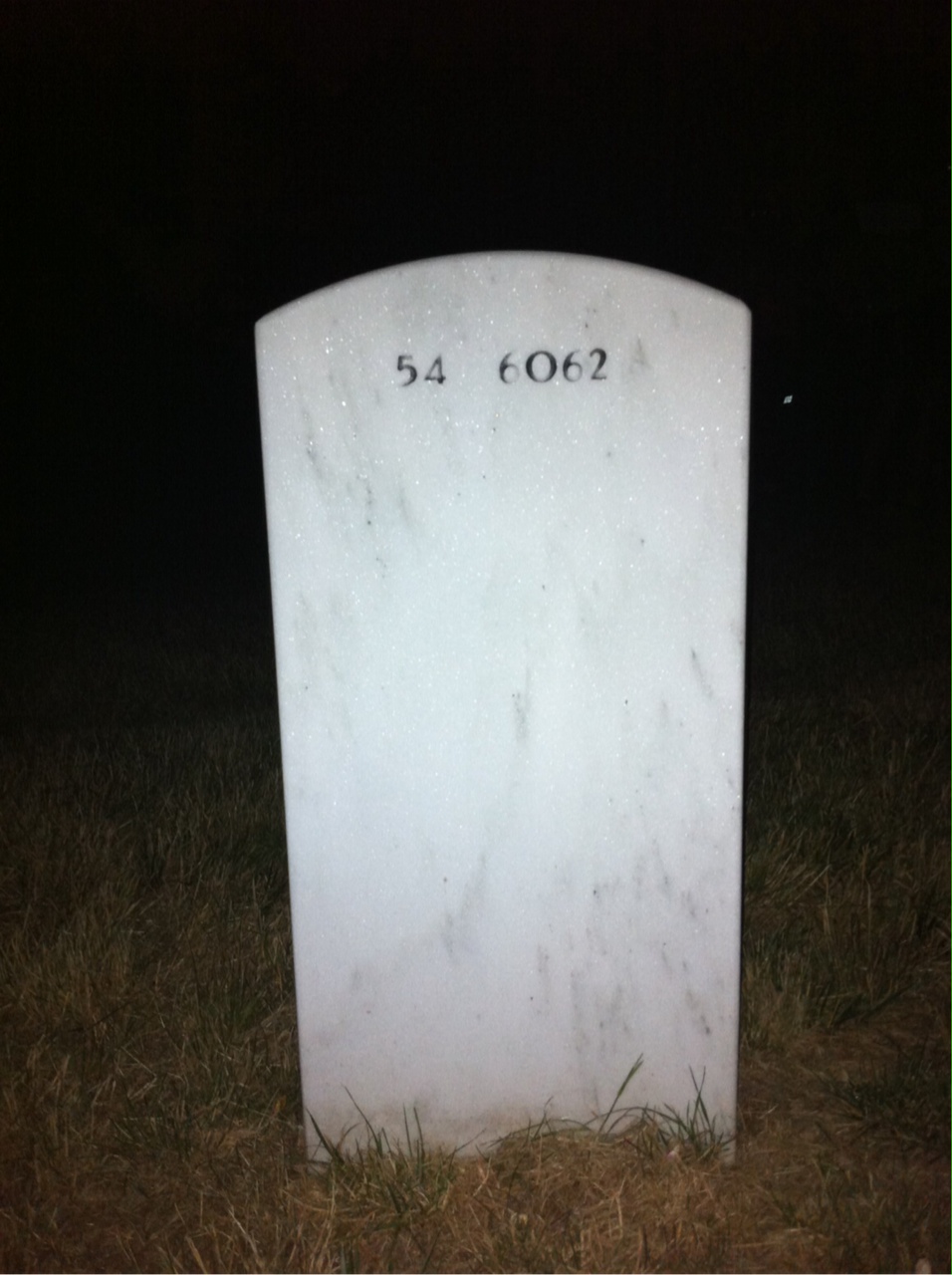 Back of headstone — James Barry