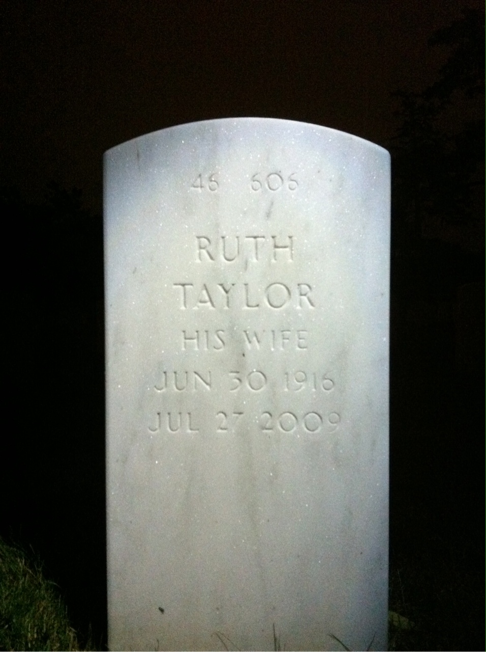 Back of headstone — Richard Irvin