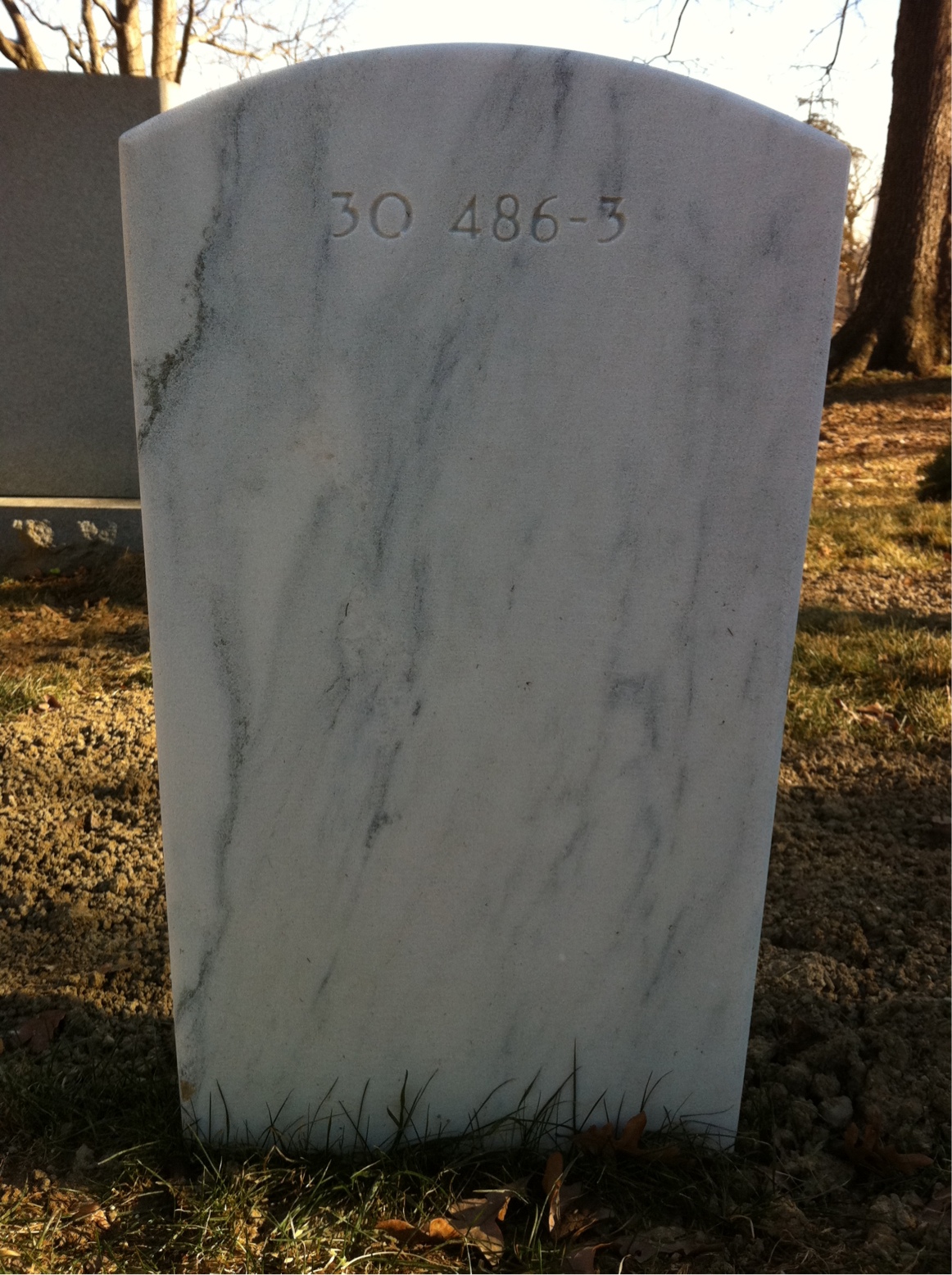 Back of headstone — James Mckain